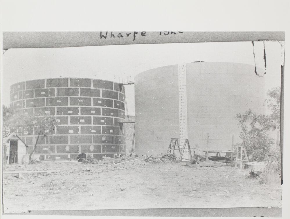 Meatworks Fresh water storage tanks