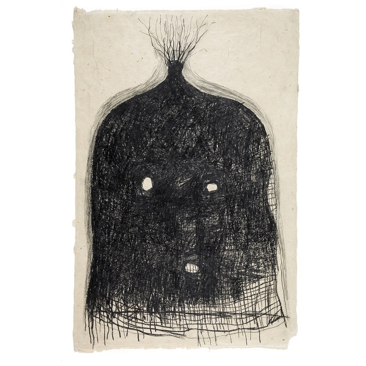Untitled [head/basket]