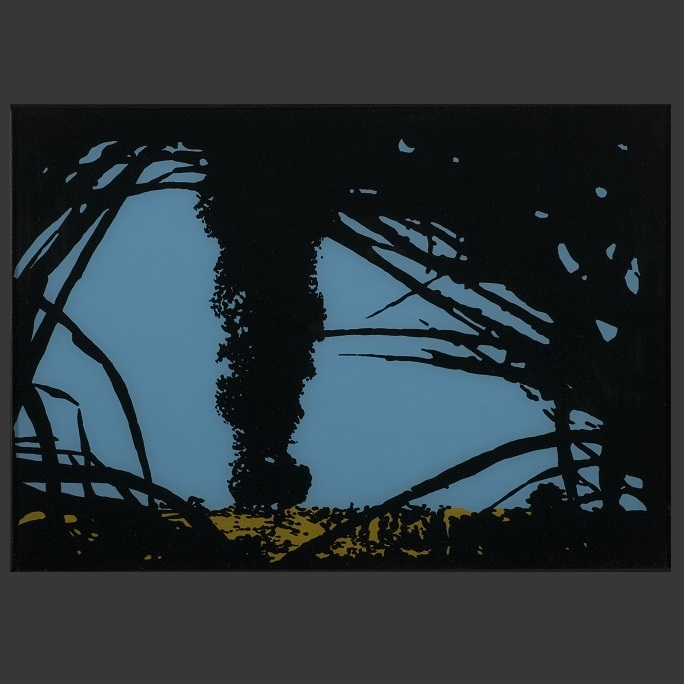 Oil tanks burning 1942 