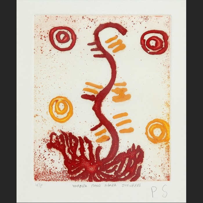 Wirnpa manu Ngapa Jukurrpa [Lightning and rain Dreaming]