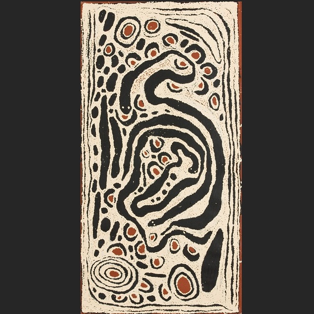 Designs associated with travels of women to rockhole site of Yumarra, near Tjukurla, Western Australia