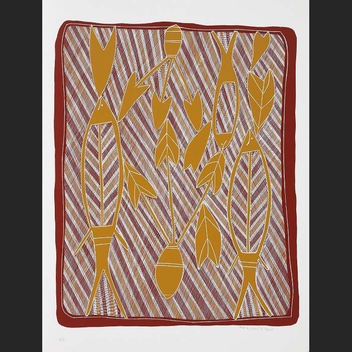 Gorraporda, gurndarra, jamandarr [Diver duck, mullet, lily root]