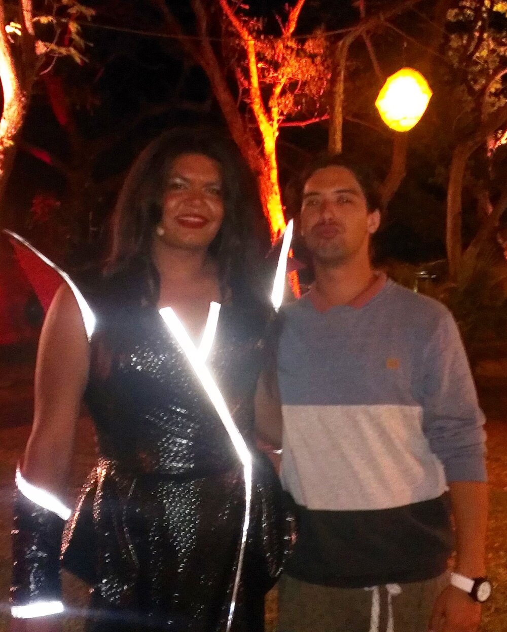 Kial King with cousin