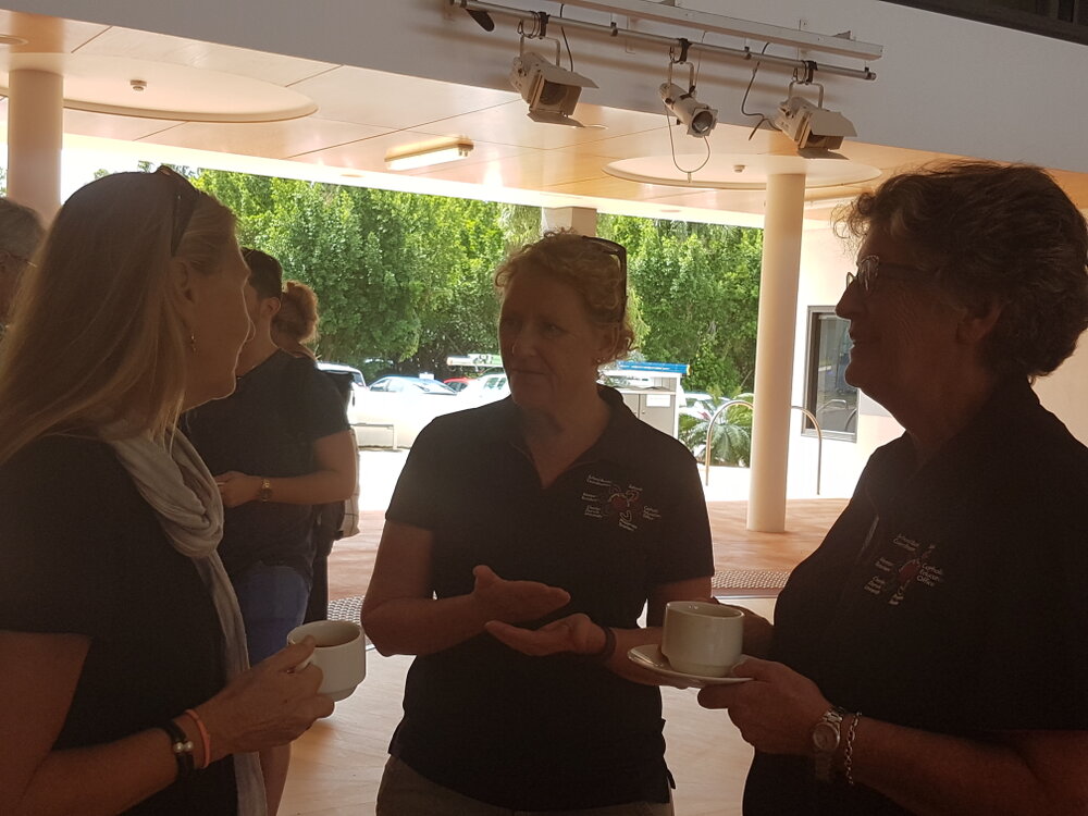 GOO coordinators Therese Kersten, Simone Walsh  Geraldine Dorward