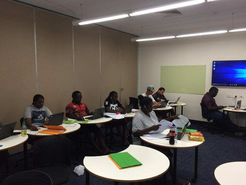 Classroom work at Casuarina campus