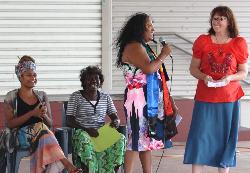 Alice Eather, Cindy Jinmarabynana, Helena, Tracey Egan