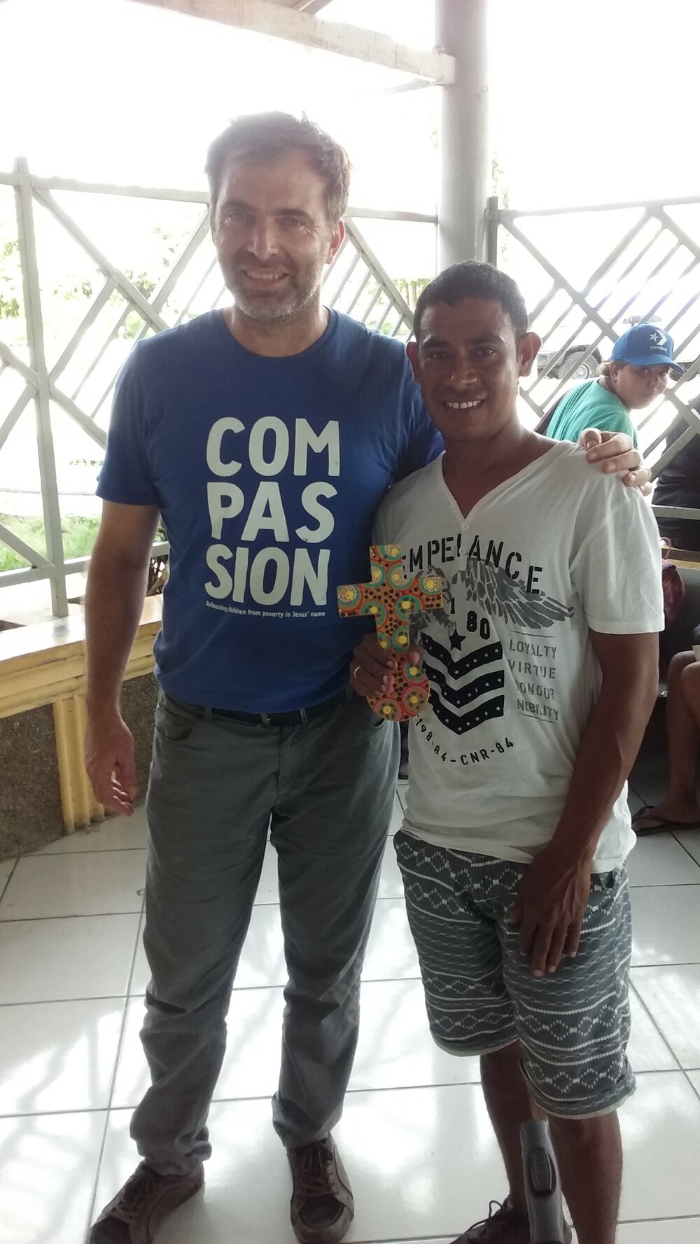Ben van Gelderen with Timorese mate