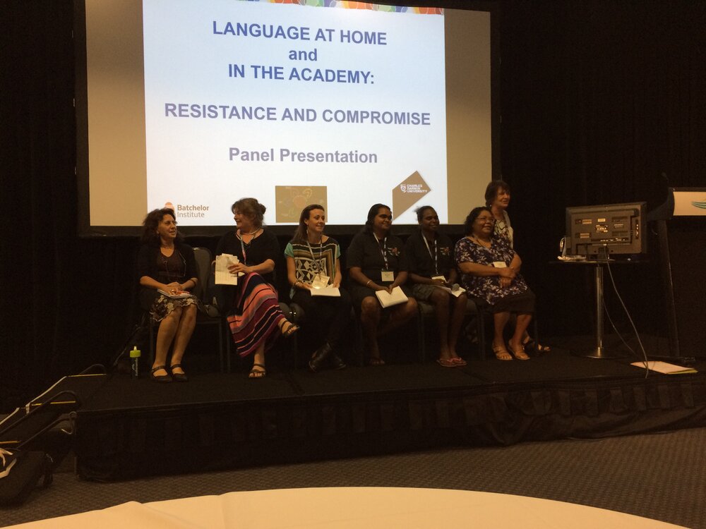 Therese Parry and Mel Mullins presenting at conf