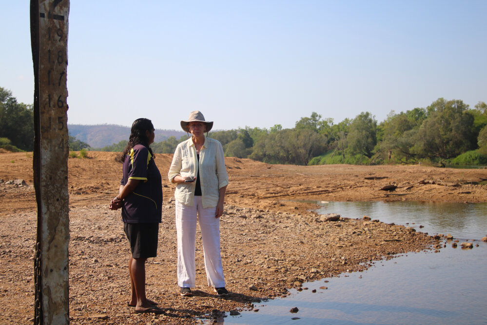 Melanie Mullins with lecturer Janice Crerar