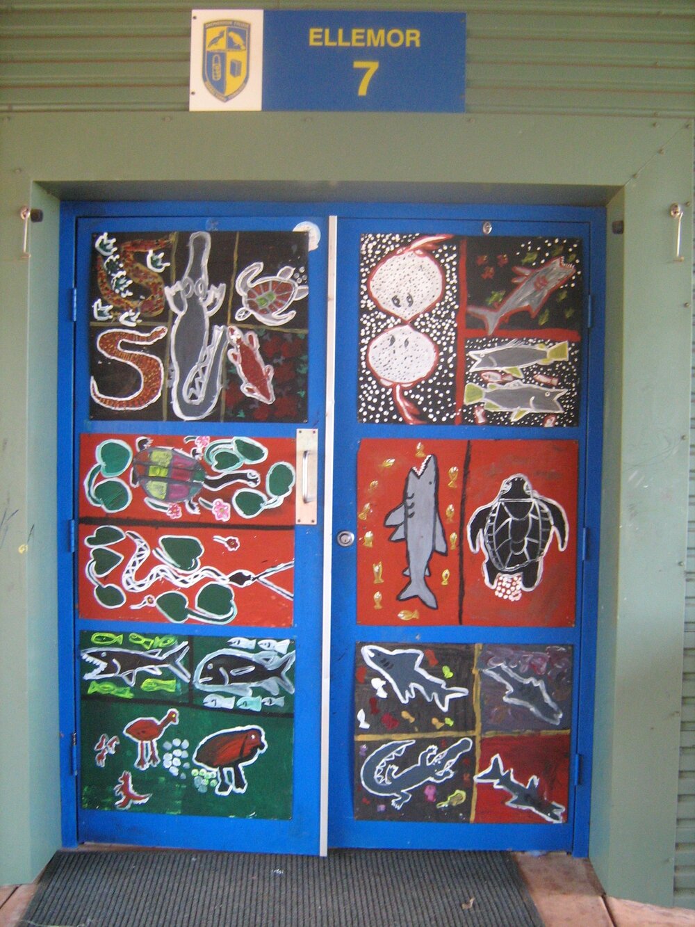 Painting at school