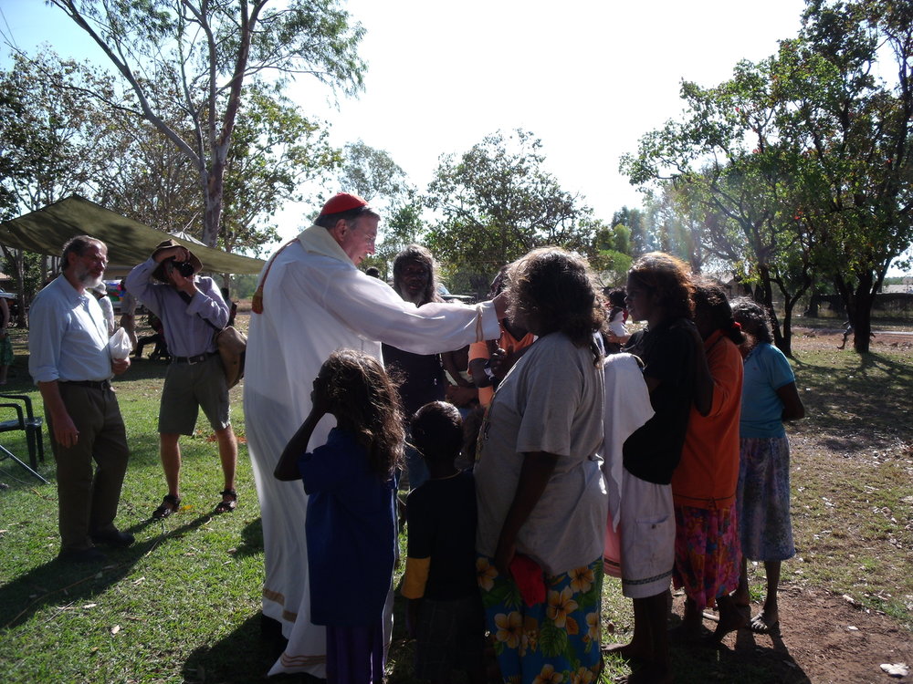 Cardinal Pell Wadeye children