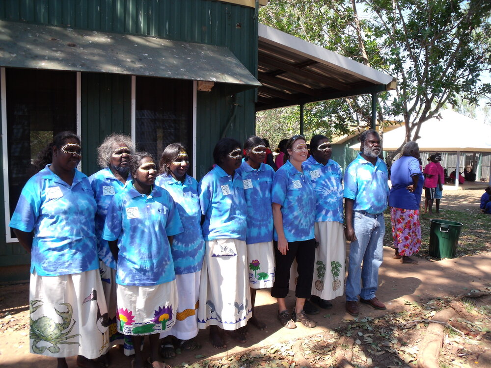Francella Bunduck, Martina Mullumbuk, Sandra Huddlestone, Tobias Ngambe, Alanga Nganbe, Ursla Kintharri, Millie Lantjin, Sheila Tchinburur (2)