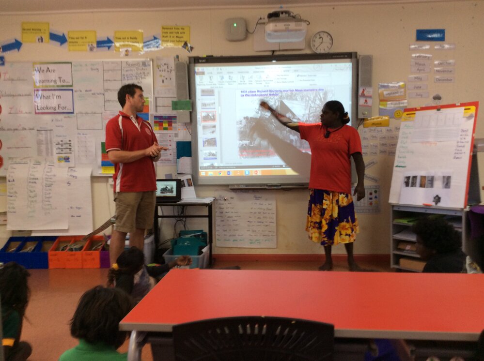 Claudette with mentor teacher - team teaching
