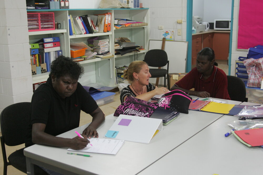 T Kersten with students