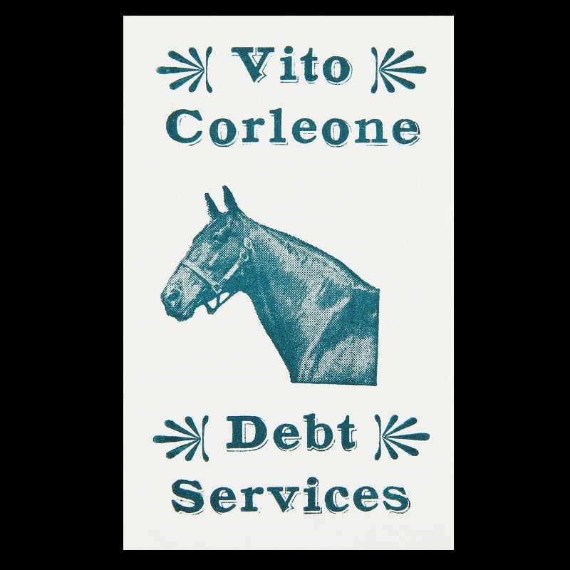 Vito Corleone Debt Services (calling card)