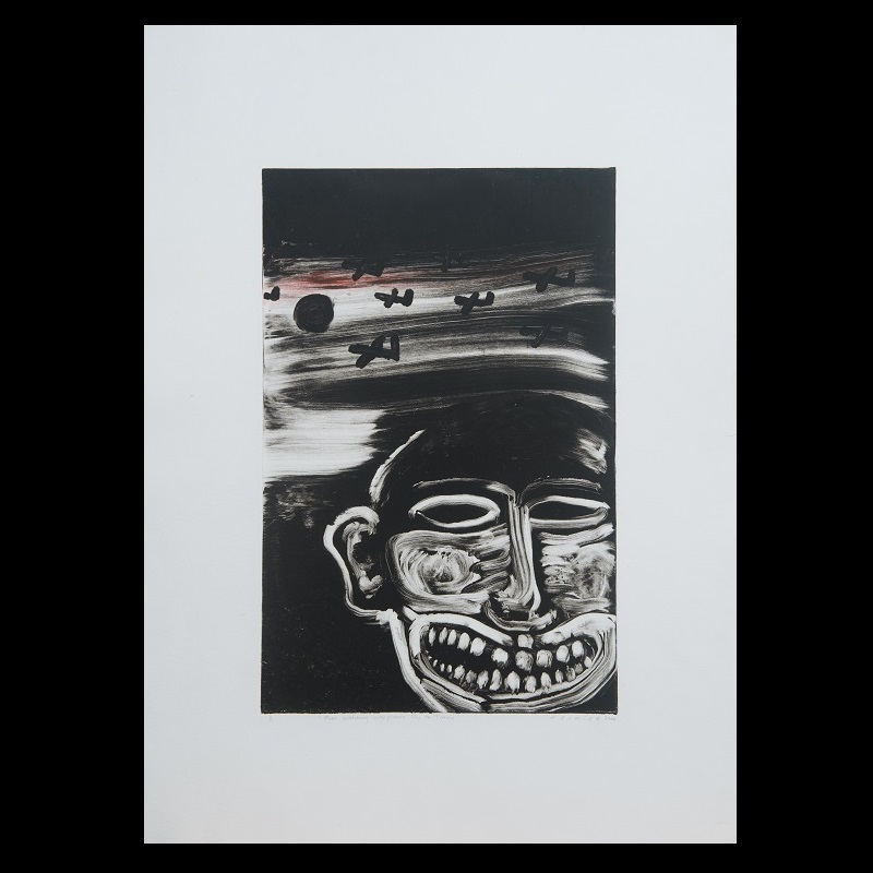 Man watching Warplane Fly to Timor