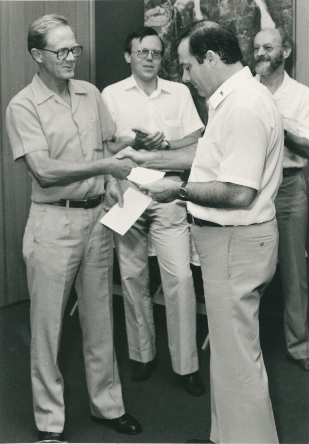 In centre: David Carment, Paul Everingham