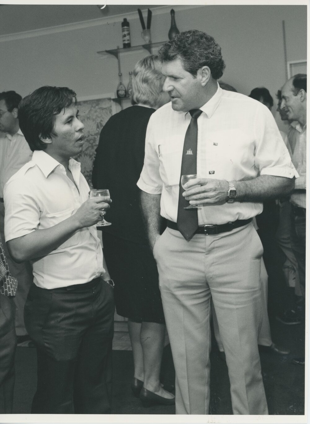 Delegate with Tom Harris