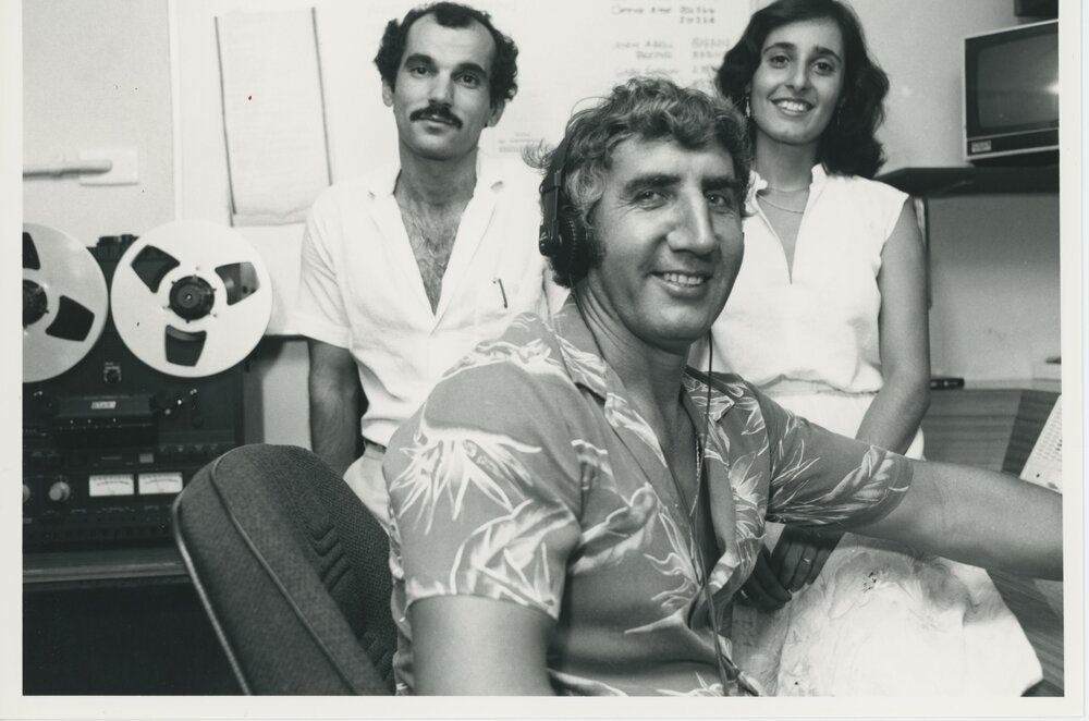 John Abell with two others