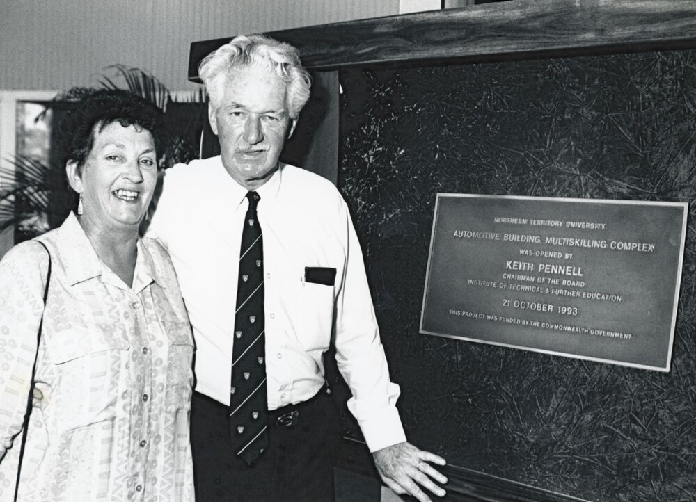 Pat and Keith Pennell at the opening of the Automotive Building 
