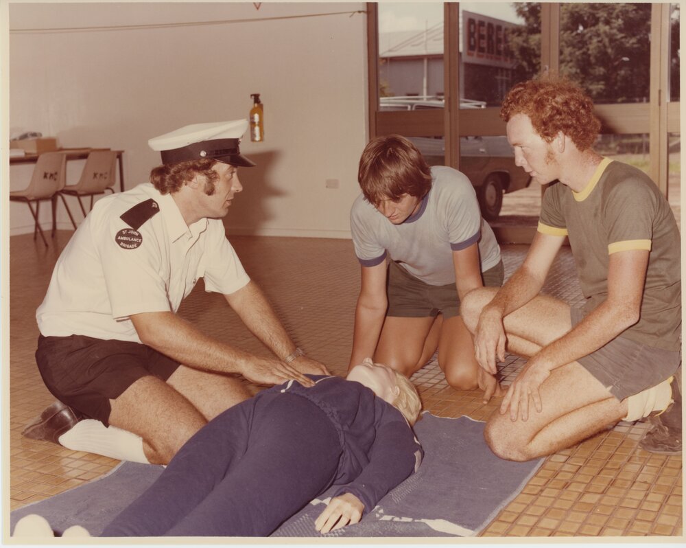 Students attending First Aid training