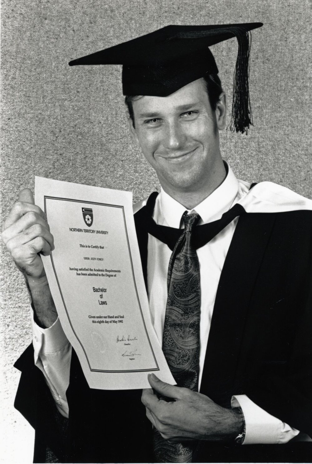 Gordon Kennedy, first NTU graduate in Law