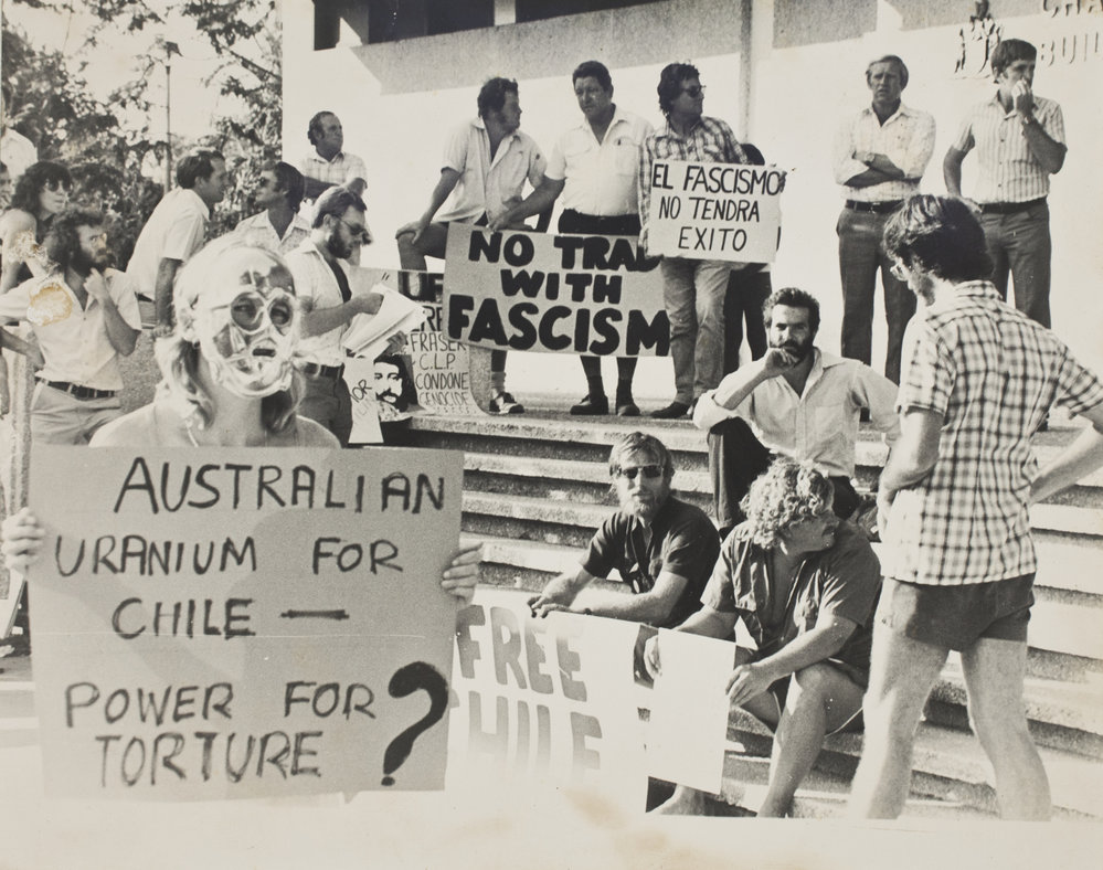 Protest Against Selling Uranium to Chile