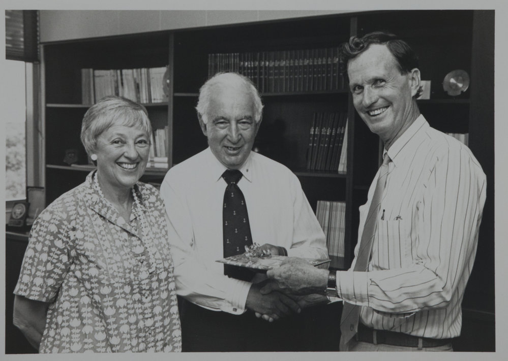 Mal Nairn with Sir Zelman &amp; Lady Cowan