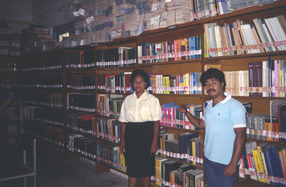 Universitas Nusa Cendana Library and staff members 2
