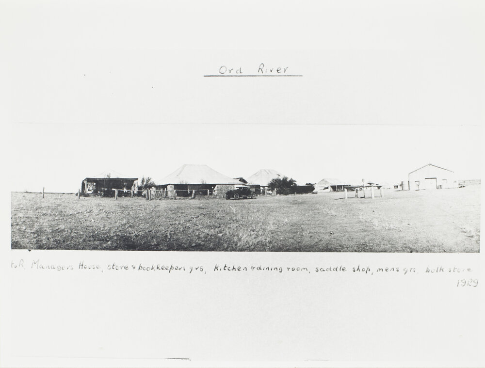 Manager's house, store &amp; book keeper's quarters, kitchen &amp; dining room, saddle shop, men's quarters, bulk store