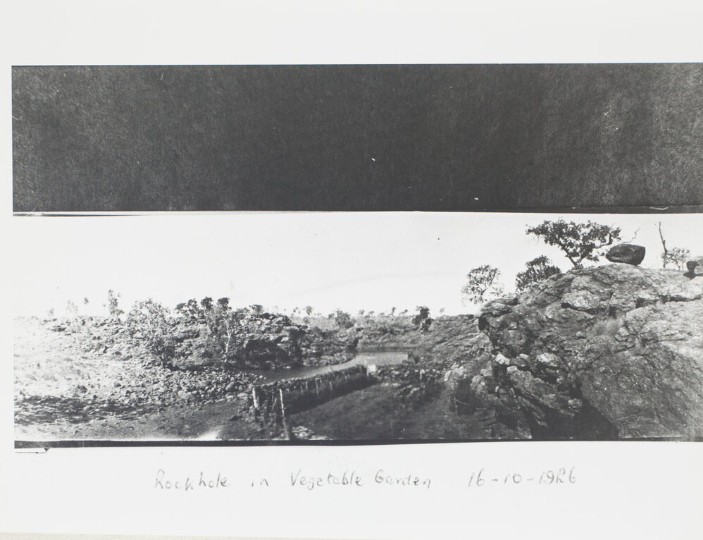 Rockhole in Vegetable Garden
