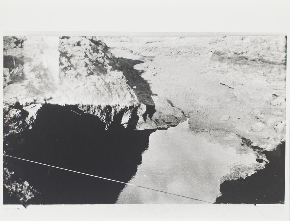 The station cook has made a device to raise water from the deep Rockhole