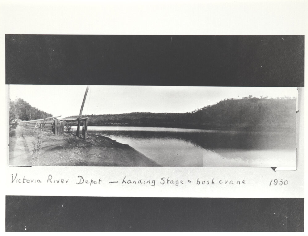 Victoria River depot - landing stage and bush crane