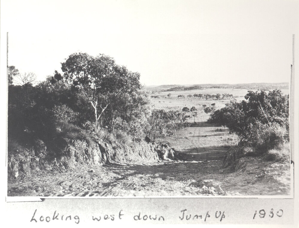 Looking West Down the Jump Up