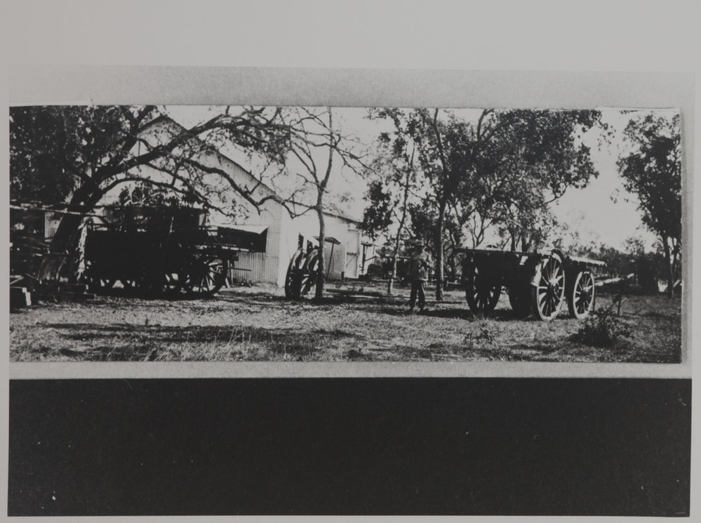 Blacksmiths Shop - Wagon on right has 6'' tyres