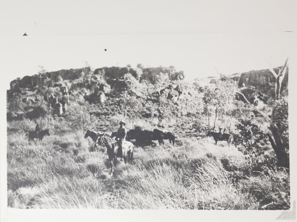 C.W.D Conacher on the horse Patch going to Turner