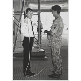 Army abseiling demonstration
