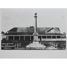 Government offices and Soldiers Memorial