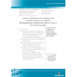 What Can Potential Interstate Migrants Find Out About Professional Opportunities in the NT on the NTG Web?