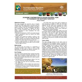 Economic Contribution of Kakadu National Park to Tourism in the Northern Territory
