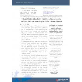 Whose Health City is it? Health and Community Services and the Housing Crisis in Greater Darwin