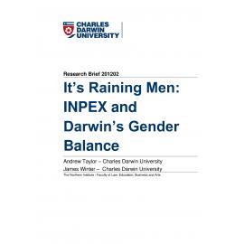 It’s Raining Men: INPEX and Darwin’s Gender Balance