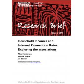 Household Incomes and Internet Connection Rates: Exploring the associations