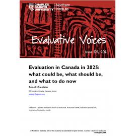 Evaluation in Canada in 2025: what could be, what should be, and what to do now
