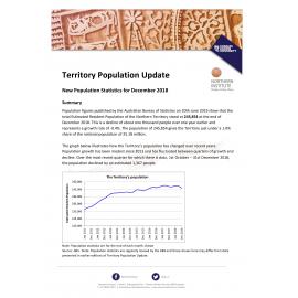 Territory Population Update - New Population Statistics for December 2018