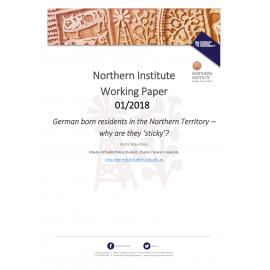 German born residents in the Northern Territory – why are they ‘sticky’?