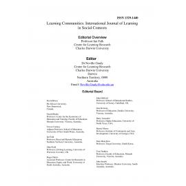 Learning Communities: International Journal of Learning in Social Contexts - Number 1, February 2004