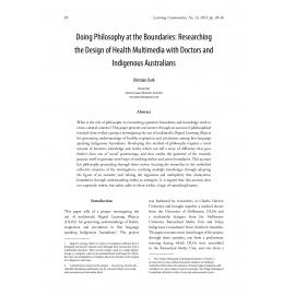 Doing Philosophy at the Boundaries: Researching the Design of Health Multimedia with Doctors and Indigenous Australians