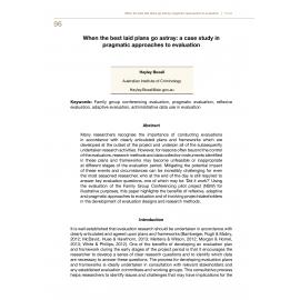When the best laid plans go astray: a case study in pragmatic approaches to evaluation