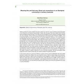 Weaving this and that way: Ghost net connections in an Aboriginal community in northern Australia - Emily Munro